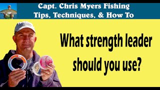 What size fishing leader to use 2 Minute Fishing Tips [upl. by Rhoda]