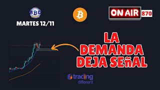 ESTA ES LA ZONA PARA ENTRAR Análisis en vivo de bitcoin V870 [upl. by Deck]