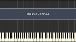 Romance De Amour Piano Tutorial [upl. by Vogel]