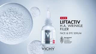 VICHY Laboratoires  NEW Liftactiv HA Wrinkle Filler Smoothing Serum for Face and Eyes  15s [upl. by Bertero724]