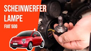 Wie FIAT 500 Scheinwerfer Lampe wechseln 💡 [upl. by Ilime451]