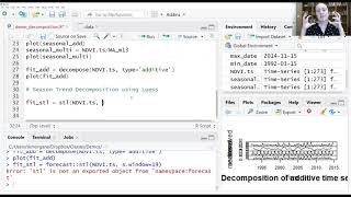 Using Season Trend Decomposition using Loess stl in R [upl. by Nadnarb]