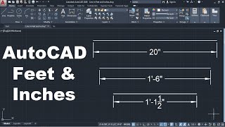 AutoCAD Draw Line in Feet and Inches [upl. by Atinuaj78]