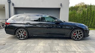 BMW 530e xdrive M sport pro 2022 LCI G30G31 touring black on black [upl. by Hola]