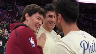 Maç öncesi Cedi Osman amp Furkan Korkmaz amp Ersan İlyasova koalisyonu [upl. by Schulz]