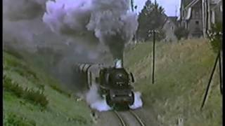 DDR 1987 mit Volldampf fährt DampfLok 50 35761 dürch Oelsnitz [upl. by Cower]