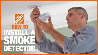 How To Install a Smoke Detector  The Home Depot [upl. by Helas]