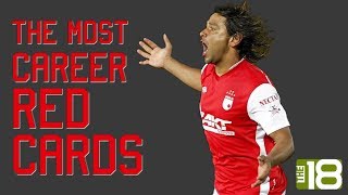 All Time Soccer Records The Most Career Red Cards [upl. by Kirsch]