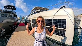 What are They Hiding Sunreef 80 Power ECO Solar Catamaran Yacht Tour [upl. by Lamag]