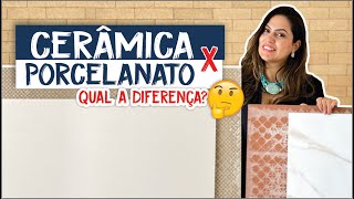 Entenda de vez a diferença entre porcelanato e cerâmica  Larissa Reis Arquitetura [upl. by Arihsaj]