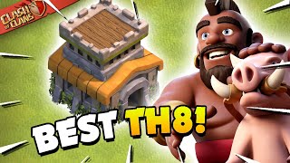 BEST TH8 Attack Strategy for 3 Stars Clash of Clans [upl. by Eiramanad]