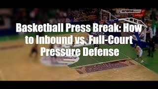 Basketball Press Break How to Inbound vs FullCourt Pressure Defense [upl. by Esinaj]