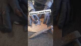 Making A Metal Flower  Metal Daffodil  Scrap Metal Art  Steel Flowers weldart art metalartist [upl. by Moorefield]