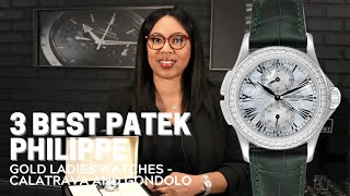 3 Best Patek Philippe Gold Ladies Watches  Calatrava amp Gondolo  SwissWatchExpo [upl. by Amrac432]