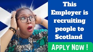 This Employer is recruiting people to Scotland l Visa Sponsorship l Move with your family [upl. by Adel]