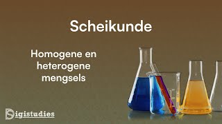 Scheikunde  Homogene en heterogene mengsels [upl. by Zusman]