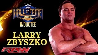 Larry Zbyszko is announced for the WWE Hall of Fame Class of 2015 Raw March 16 2015 [upl. by Rusticus]