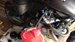 How To Drain A Motorcycle Gas Tank [upl. by Namajneb251]