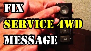 How to fix Service 4WD message on 19992002 GMC TruckSUV [upl. by Normak]