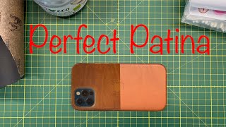 How to get AMAZING patina on the iPhone 12 Saddle Brown Leather Case [upl. by Natsreik]