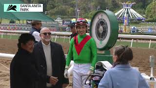 Nadette FR wins the Wilshire Stakes on Thursday April 4 at Santa Anita Park [upl. by Browning]