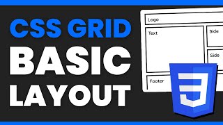 Intro to CSS Grid  Create a Basic Layout  Web Design Tutorial [upl. by Bertina]