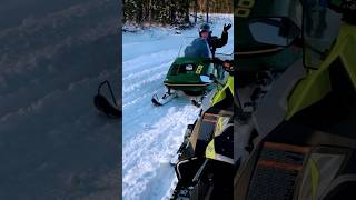 1975 John Deere JD600 snowmobile driving by [upl. by Gallager]