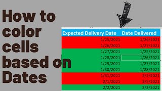 How do I color a cell in Excel based on a date range [upl. by Aiciruam]