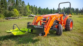 Cleaning Overgrown Trails With The LaneShark LS3 Rotary Cutter [upl. by Spense]