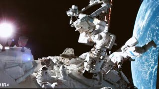 Shenzhou14 astronauts begin second spacewalk [upl. by Sophronia]