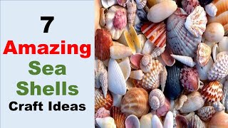 7 Amazing Sea Shell Craft Ideas  Reuse Sea shells  Craft Stack [upl. by Monty868]