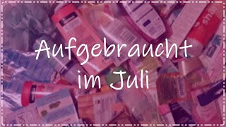 Aufgebraucht im Juli  Pflege  FranzisPflegeKiste [upl. by Idyh]