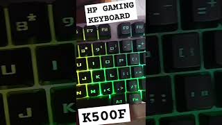 HP GAMING KEYBOARD K500F REVIEW [upl. by Anirt]