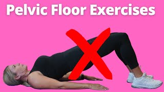 5 Pelvic Floor Exercises that are MISLEADING Many Women [upl. by Noimad]