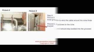 How to change the cables on a Cardale Safelift CD PRO Garage Door  Garage Door Spares Repairs [upl. by Sirama]