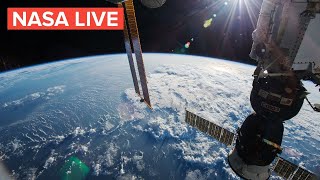 ISS Live Stream 4K  View Earth from Space NASA Live Feed Jun 18 2024 [upl. by Lekar]