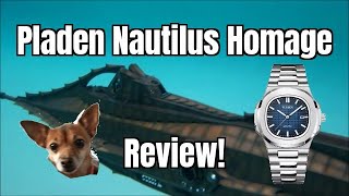 Pladen Nautilus Homage Watch Review [upl. by Ellehcram]