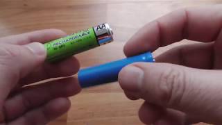 AA batteries NiMH vs Lithium 12V vs 37V [upl. by Lewiss]