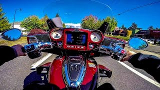 2017 Indian Roadmaster Test Ride  Beautiful Elegance  BikeReviews [upl. by Llednew725]