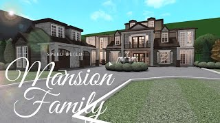 Bloxburg Family MANSION Family House Speed Build Exterior [upl. by Nabroc]