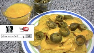 NACHOS CON QUESO  Vicky Receta Facil [upl. by Neel]