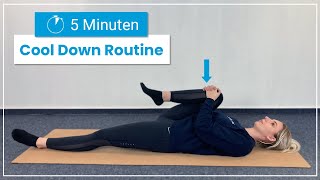 5 Minuten dehnen nach dem Sport ➡️ Deine sanfte Cool Down Routine [upl. by Daisey412]