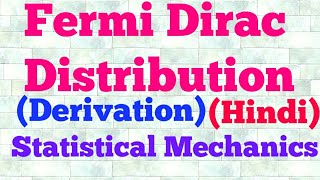 fermi dirac distribution law hindi [upl. by Luedtke576]