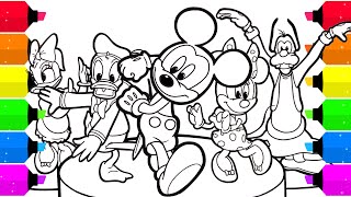 Mickey Mouse Clubhouse Coloring Pages Disney Junior [upl. by Sedrul]