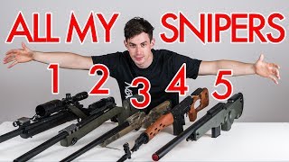 ALL MY SNIPER RIFLES  NOVRITSCH AIRSOFT GUN COLLECTION [upl. by Cha]