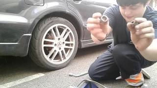 EASY juryrig method for removing DAMAGED locking wheel nut NO WELDING OR SPECIALIST TOOLS REQUIRED [upl. by Tegdig863]