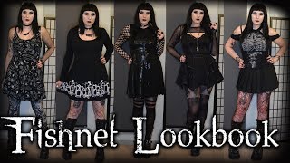 Goth fishnet lookbook  5 outfits 2018 [upl. by Loise]