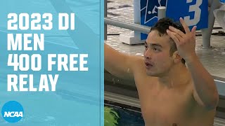 Mens 400 Freestyle Relay  2023 NCAA swimming championships [upl. by Entruoc]