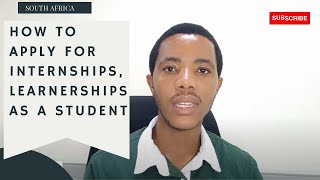 Applying for Internships Learnerships and Graduate programmes in South Africa [upl. by Eamanna]