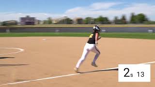 Olivia Trombley Softball Skills Video [upl. by Annoved822]